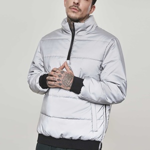 Veste coupe-vent pull réfléchissant siilver homme personnalisé de haute qualité avec fermeture à glissière avant 1/4 - Product Image 6