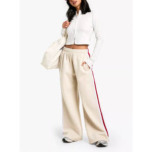 Pantalones Deportivos de Felpa de Algodón para Mujer con Logotipo Personalizado, Pantalones Deportivos Transpirables de Alta Calidad OEM - Product Image 1