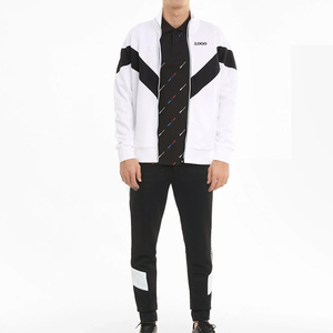 Customized Tracksuit For Men High Quality Fabric Comfortable Oversized Set Custom Logo With Stand Collar Design OEM Service 2026 - Product Image 1