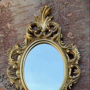 Miroir en bois de style baroque vintage - Product Image 1