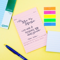 [HansolMTS] OEM/ODM Notas adhesivas Estilo Nota 5 colores Hojas rasgables suaves reposicionables para escritorio, planificador y papelería