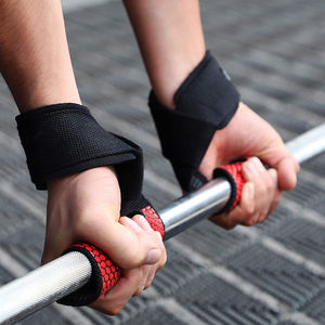 Sangles de levage professionnelles en coton pour l'entraînement de musculation Sangles de poignet d'haltérophilie Sangles d'entraînement de fitness personnalisées - Product Image 4