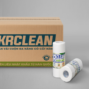 Krclean-Toallitas de cocina superabsorbentes, 50 hojas, paños de limpieza tejidos desechables para platos y mesas, color blanco sostenible - Product Image 3