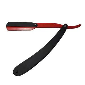 Couteau de rasage pliant de haute qualité en acier inoxydable rasoir droit rasoirs à bord droit pour le rasage manuel de la barbe - Product Image 5