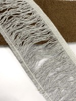 Vente en gros KUSHANG TEXTILE 8" 20CM Frange décorative en nylon double fil, épaisse et soyeuse, type chainette, à pampilles et bouillon, pour rideaux et mariages