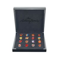 Boîte à pièces en bois personnalisée avec 12 compartiments, finition brillante, cadre photo, coffret cadeau pour collectionneurs