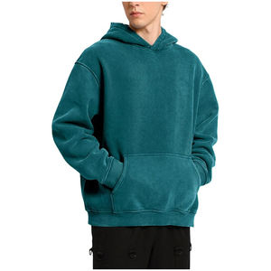 Sudadera con capucha lavada con ácido personalizada para hombre, ropa de calle de gran tamaño, sudadera con capucha de moda, proveedor de ropa de moda al por mayor - Product Image 3
