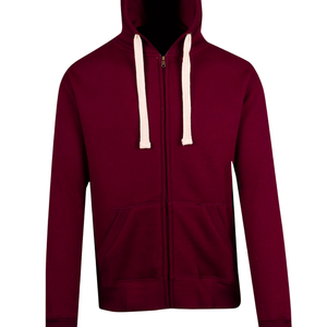 Sweat-shirt à capuche en molleton de coton uni, fermeture éclair, unisexe, vêtements d'hiver, fermeture éclair intégrale, sweat-shirt décontracté, fournisseur en gros - Product Image 5