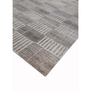 พรมขนสัตว์ถักมือสีเบจและสีน้ำตาล รุ่น PKWL-1018 ลายเรขาคณิต สำหรับตกแต่งห้องนั่งเล่น ของตกแต่งบ้าน สินค้าใหม่ - Product Image 2