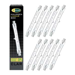 Bombillas Halógenas LINEAL ECO 80W 220-240V 78mm - Iluminación de Alta Eficiencia 220V - Product Image 1