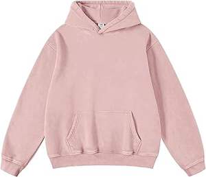 Sudaderas con capucha informales de invierno para hombre, color sólido, ajuste Regular, 100% algodón, forro polar, respetuoso con el medio ambiente, transpirable, de alta calidad - Product Image 2