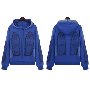 Sudaderas con Capucha de Alta Calidad con Logotipo Personalizado 2026, Ropa Deportiva con Logotipo Personalizado, Sudaderas y Hoodies Extra Grandes con Efecto Desgastado por el Sol y Estampado - Product Image 2