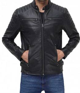 Chaqueta de Cuero Vacuno Estilo Urbano, Resistente al Viento, Moderna y Sostenible para Invierno, Chaqueta para Hombre - Product Image 4
