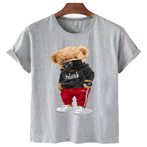 Sudadera con Capucha Sublimada para Hombre, Estilo Moderno, Transpirable, Ligera, Talla Grande, 100% Algodón, Manga Corta, Diseño Sólido, en Stock - Product Image 3