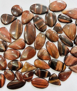 Oeil de tigre rouge naturel de haute qualité Cabochon lâche pierres précieuses forme mixte Lot de taille personnalisée pour la fabrication de bijoux en vente! - Product Image 5