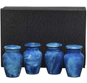 Urnas de cremación de recuerdo de metal de aluminio 100% de calidad superior a precio de venta al por mayor de proveedor indio - Product Image 2