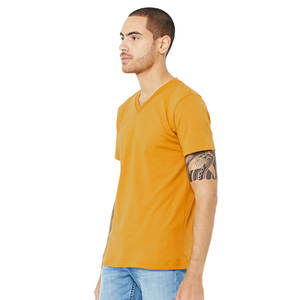 T-shirt à col en V avec logo personnalisé Nouvelle arrivée T-shirt personnalisé - Product Image 5