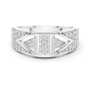 Bague pour femme en diamant de laboratoire de 0,613 carats, clarté VVS-VS EF, disponible en or 18 carats, 14 carats, 10 carats et argent 925, rose, jaune - Product Image 1