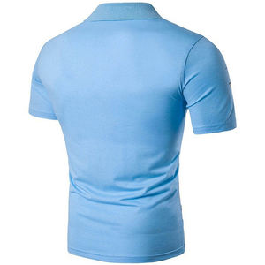 2025 camisetas personalizadas de talla grande para hombre de alta calidad para Polo en patrón sólido de tarifa al por mayor - Product Image 2