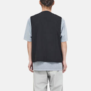 Chaleco de caza para hombre con diseño sin mangas con capucha desmontable personalizada, chaleco de seguridad de poliéster reflectante ligero con aspecto de clase superior - Product Image 3