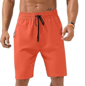 Pantalones Cortos Casuales para Hombre, Antiarrugas, de la Mejor Calidad, Transpirables, con Cintura Elástica, de Encaje, Spandex/Algodón, Color Sólido - Product Image 1