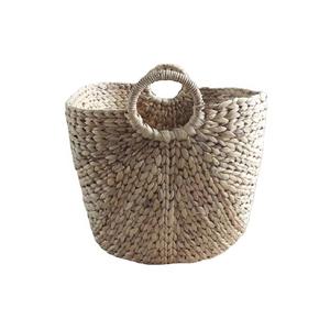 Multifunctional New <b>Storage</b> Baskets Set <b>3</b> Tall Water Hyacinth Sustainable Natural Color Square <b>Storage</b> Boxes <b>Bins</b> - Product Image 2