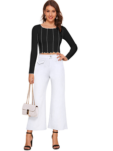 Premium Trendy <b>Black</b> Formal Western Tank <b>Tops</b> <b>for</b> <b>Women</b> Breathable Eco-Friendly Knitted Fabric Appliques <b>for</b> Office Export Use - Product Image 5