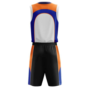 Maillot de basket-ball réversible noir et rouge personnalisé 2026, impression par transfert thermique professionnelle, uniforme d'été, ensembles à séchage rapide - Product Image 3