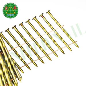 Clous de palette en bobine de 2.1x32mm avec tige à vis, revêtement jaune pour la fabrication de palettes et prix d'usine compétitif du Vietnam - Product Image 2