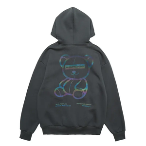 Sweat à capuche surdimensionné en tissu de haute qualité 280-600 gsm coupe personnalisée et coudre sweat à capuche 3d bouffée sweats à capuche personnalisés pour hommes - Product Image 6