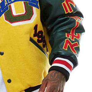 Chaqueta de bombardero de satén personalizada de alta calidad, chaqueta universitaria de invierno de poliéster para hombres y mujeres de béisbol para hombres - Product Image 3