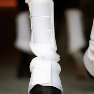 Botas de campana de caballo de cuero PU de alta calidad impermeables transpirables y duraderas con forro de poliéster de peluche para competición de entrenamiento - Product Image 2