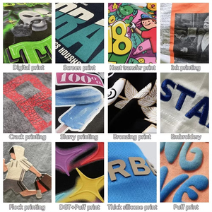 เสื้อฮู้ดคอกลมผ้าฝ้าย 280 กรัม สั่งทำขายส่ง แบบยูนิเซ็กซ์ สำหรับฤดูหนาว มีกระเป๋า พิมพ์ลาย DTG ทรงหลวมไหล่ตก กระชับพอดีตัว - Product Image 6