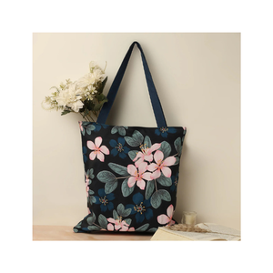 Bolso de compras bordado de algodón 100% hecho a mano indio bohemio de secado rápido de gran capacidad ligero sostenible al por mayor duradero - Product Image 2