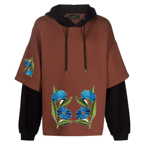 Pull à capuche imprimé à manches longues pour femmes épais lourd long sweat pour l'hiver musulman Streetwear grande taille islamique à capuche - Product Image 1