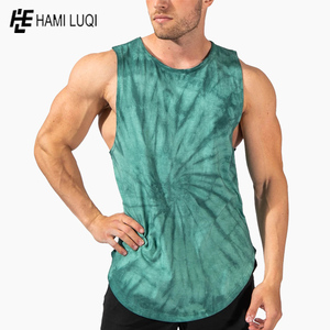 Débardeur de sport tendance pour homme, grande taille, style décontracté musculation, séchage rapide, respirant, en polyester tricoté, brodé et imprimé - Product Image 6