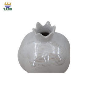 Branco Cerâmica Romã Vaso Fruta Decorativa para Sala de Estar Wedding Centerpiece, Modern Minimalista Home Decor Vaso De Flor - Product Image 5