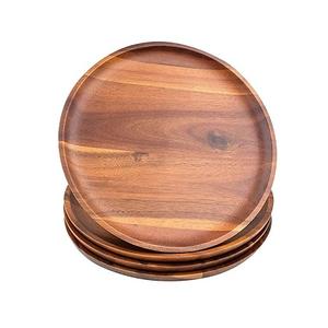 Assiette de chargeur en bois de qualité exclusive Forme ronde de conception simple sous la plaque pour une utilisation dans les hôtels et les restaurants - Product Image 5