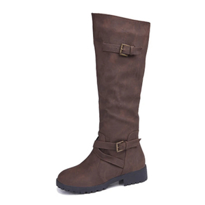 Bottes d'équitation en cuir pour hommes, longues, à fermeture éclair, en cuir véritable, chaussures hautes, cuir de haute qualité, respirantes, bottes d'équitation - Product Image 1