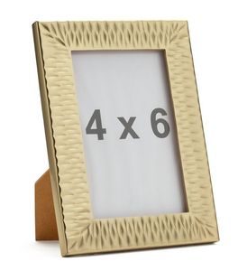 Metal Wave Double Design Modern Hammered Rose <b>Gold</b> A4 Metal Photo <b>Frame</b> Digital Printing Lightweight Durable for Wedding Home - Product Image 6