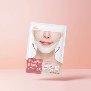 Masque Hydrogel LoLoskinny pour le Lifting du Contour du Visage, Effet V, Raffermissant et Hydratant, 1 Unité, Fabrication OEM pour Salons de Beauté - Product Image 1
