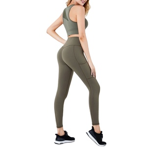 Conjunto de yoga ligero para mujer de último estilo, logotipo personalizado de alta calidad, patrón sólido transpirable, servicios OEM a la venta en Nurak 2025 - Product Image 3