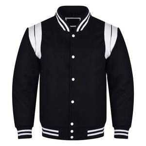 High Street Wearing Unisex Varsity Jacket con logotipo personalizado Classic Colorful Couple's Casual Varsity Jacket - Product Image 1