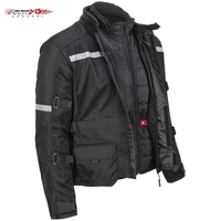 Chaqueta de Motociclismo para las 4 Estaciones, Transpirable, de Secado Rápido, Textil, para Aventura y Turismo, para Todo Clima, Talla Grande, Impermeable