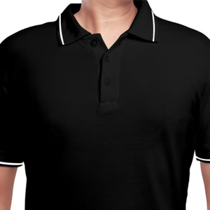 Fourniture ODM de tissu tricoté piqué 100% coton confortable pour hommes avec motif de conception à pointe pour chemises polo teintes unies - Product Image 3