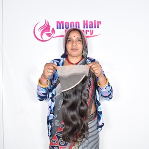 Vrai, authentique indien brut épais, doux soyeux collé, cheveux non transformés ondulés disponibles à la vente auprès des fournisseurs d'usine - Product Image 6