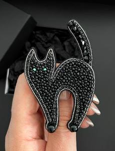 Broches perlées Broche design faite à la main. Accessoires de haute qualité. Broche design unique. Baby shower meilleur cadeau. - Product Image 3