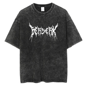 T-shirt en coton 100% imprimé avec logo de marque personnalisé, t-shirt en coton à col rond de haute qualité avec logo personnalisé, logo de marque personnalisé - Product Image 2
