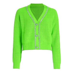 High Class Unisex Sororites Acrylic <b>Cardigans</b> Custom Logo Knit Wear Embroidery Decoration Patchwork Winter Sweaters - Product Image 4