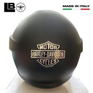3D argento Logo carro armato emblema adesivi moto compatibile con per Harley Davidson moto dimensioni 95x70 - Product Image 2